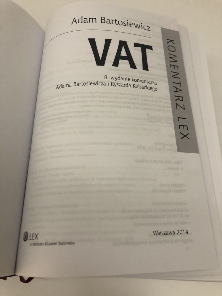 VAT z komentarzem Adam Bartosiewicz