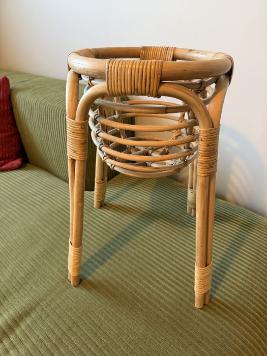 IKEA BUSKBO Stojak na doniczkę kwietnik boho rattan