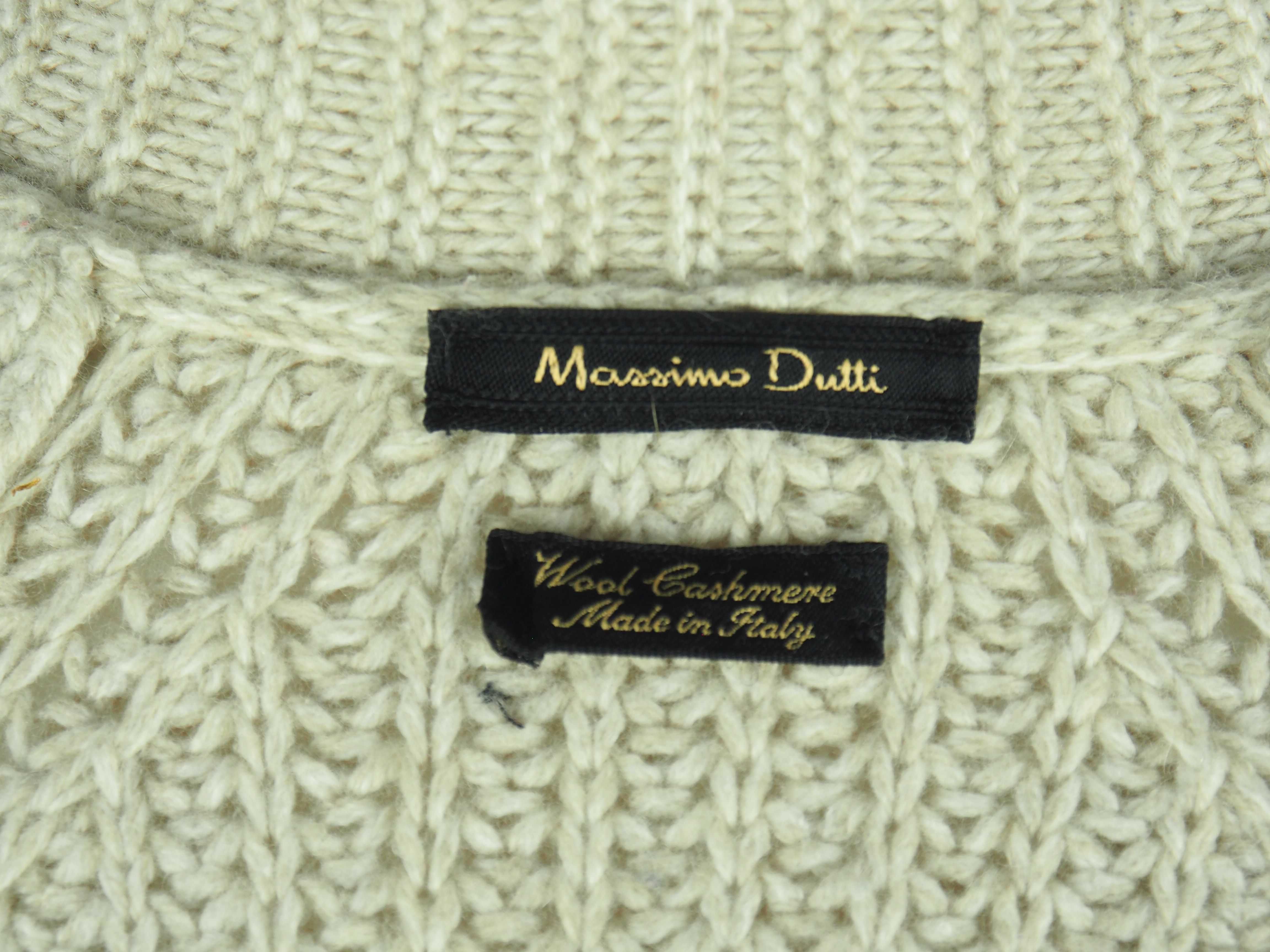 Massimo Dutti wełna kaszmir kardigan r Xl