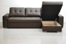 OOJ skóra naturalna NAROŻNIK spanie pojemnik 1006a brązowy sofa kanapa