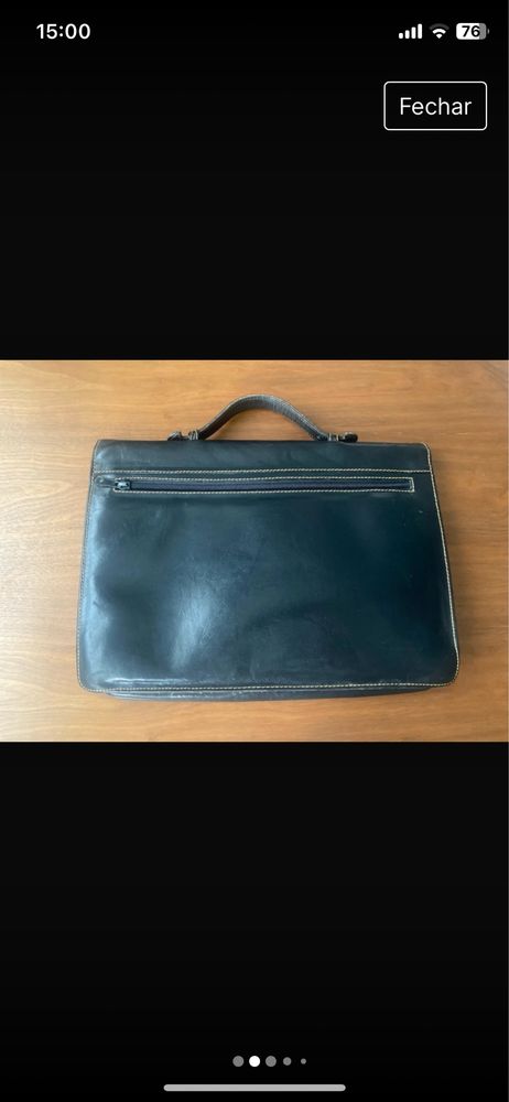 Pasta briefcase. Bugaty. Couro, excelente qualidade. Muito bom estado.
