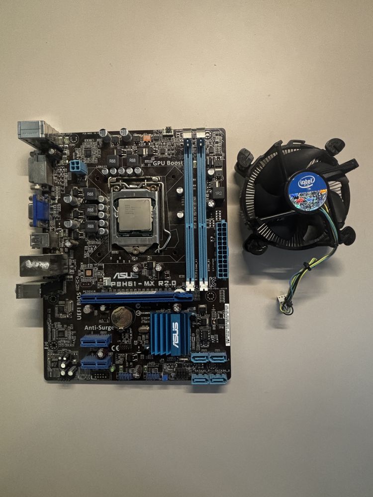 Asus P8H61-MX + i3-2100 + chłodzenie