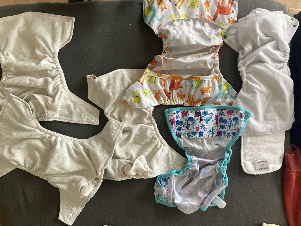 Otulacze pieluchy wielorazowe Mila flute bambiboo Baby land 8 sztuk