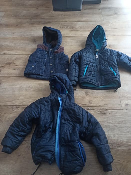 3 Kurtki ocieplane Lupilu cena za całość
