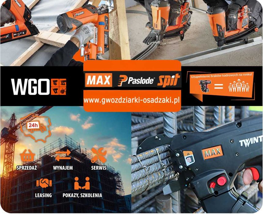 Gwoździe 15mm + Naboje czerwone do osadzaków Hilti DX460 100szt FV,24H