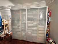 Guarda-roupa IKEA PAX – 2,5m com portas de vidro