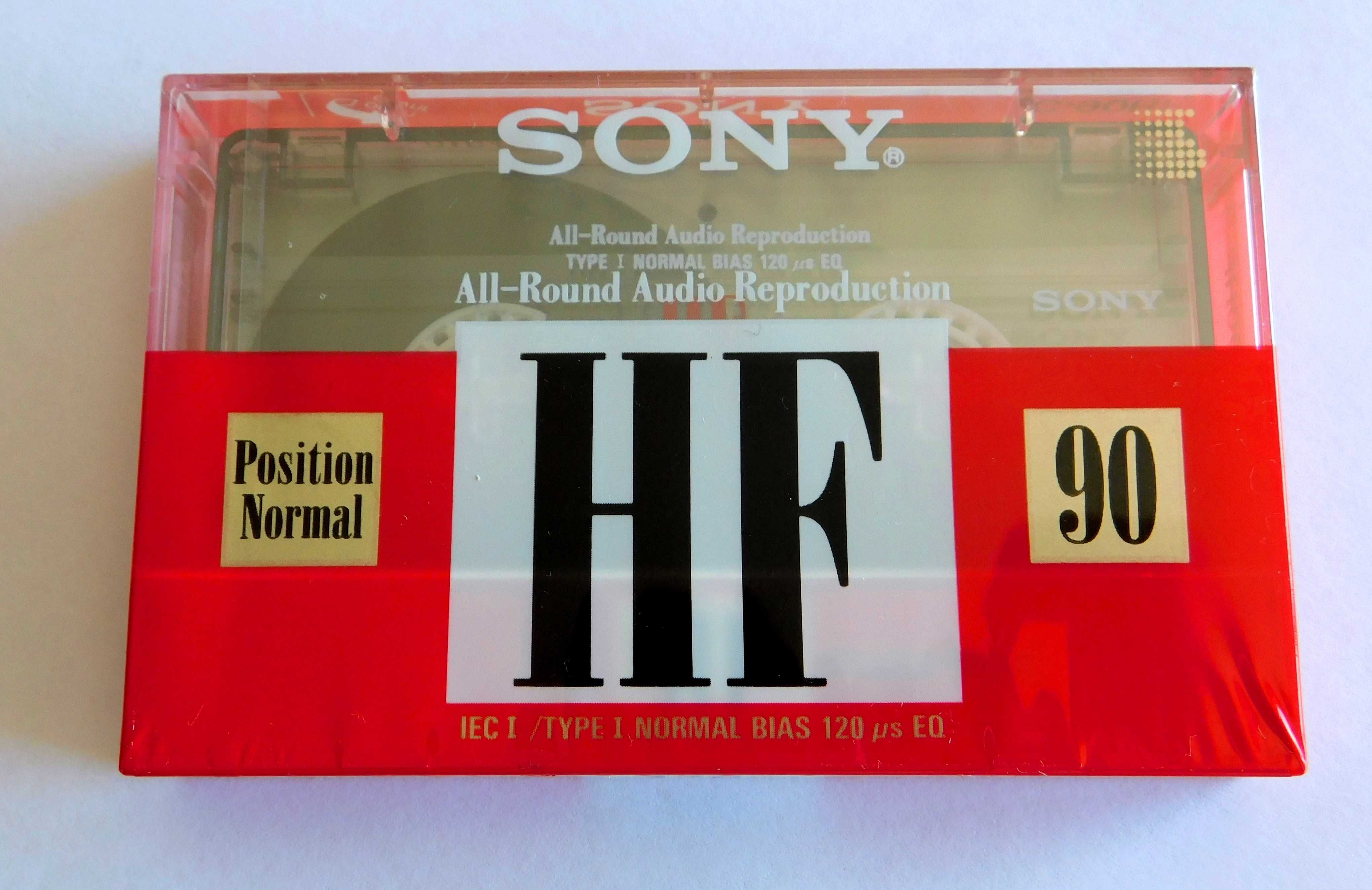 Antiga cassette audio Sony HF nova selada de fábrica