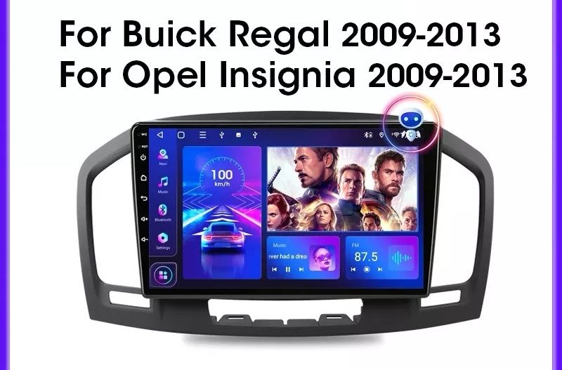 Магнитола Opel Insignia 2009-2013, android, камера заднего вида