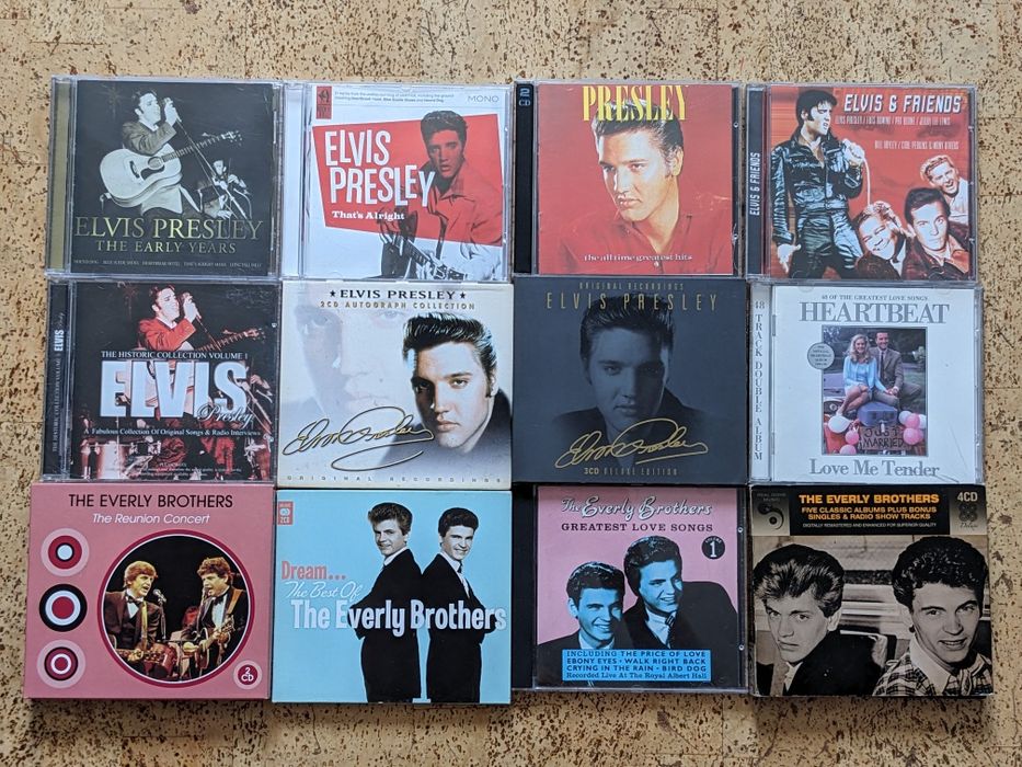 CD диски Roy Obrison, Elvis Presley, Johnny Cash, Buddy Holly, Shadows