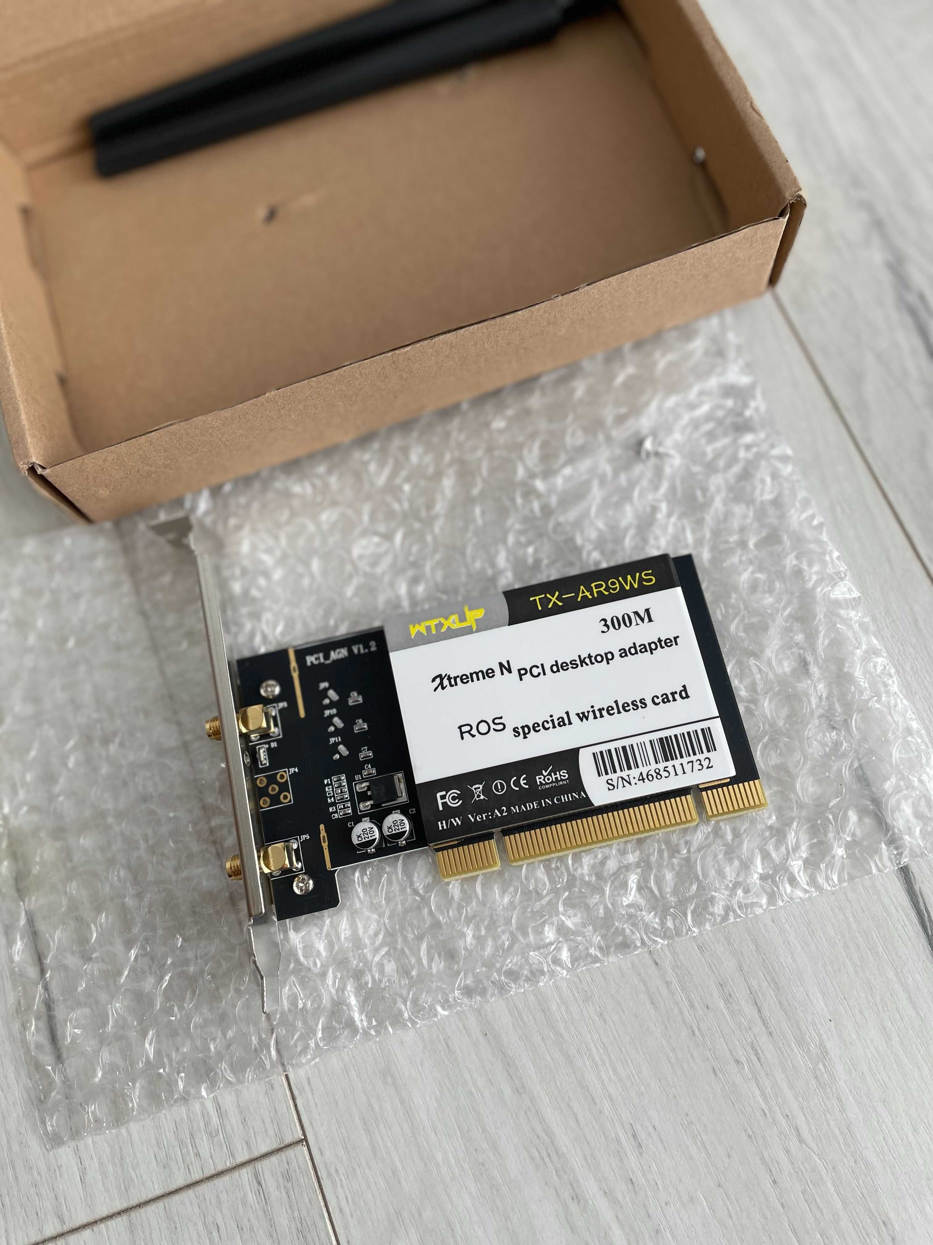 TX-AR9WS AR9220 Karta WiFi PCIe, bezprzewodowa karta sieciowa