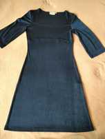 Sukienka Hennes H&M granatowa r. 36 lata 90' vintage retro