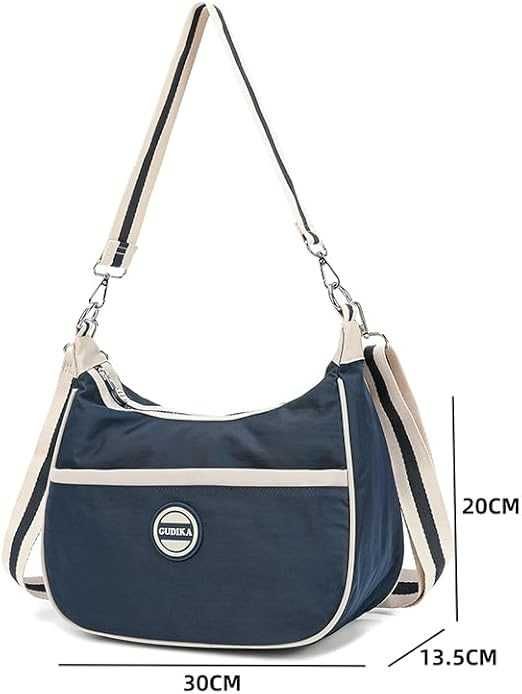 brązowa Torba damska lekka canvas nylon codzienna ramię wysoka jakość