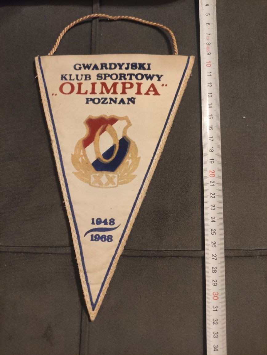 Proporczyk Olimpia Poznań 20 lat