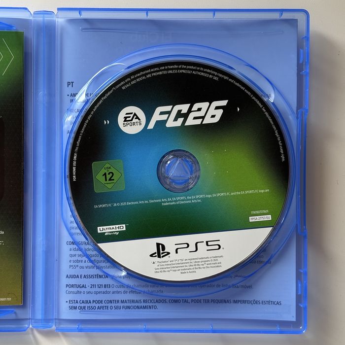 Jogo EA FC 26 para a PS5 como novo