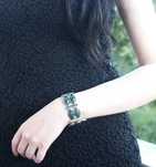 Pulseira Parfois com Pedras Verdes