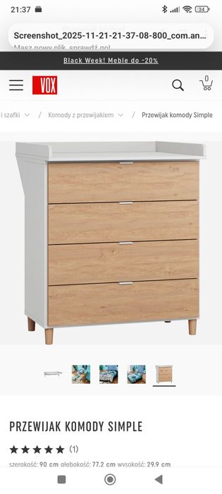 Przewijak na komodę