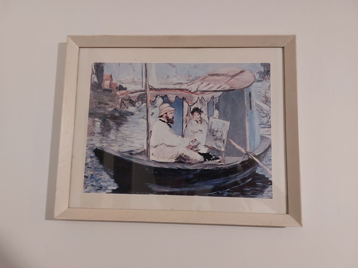 Obraz „Claude Monet w jego łodzi studyjnej”