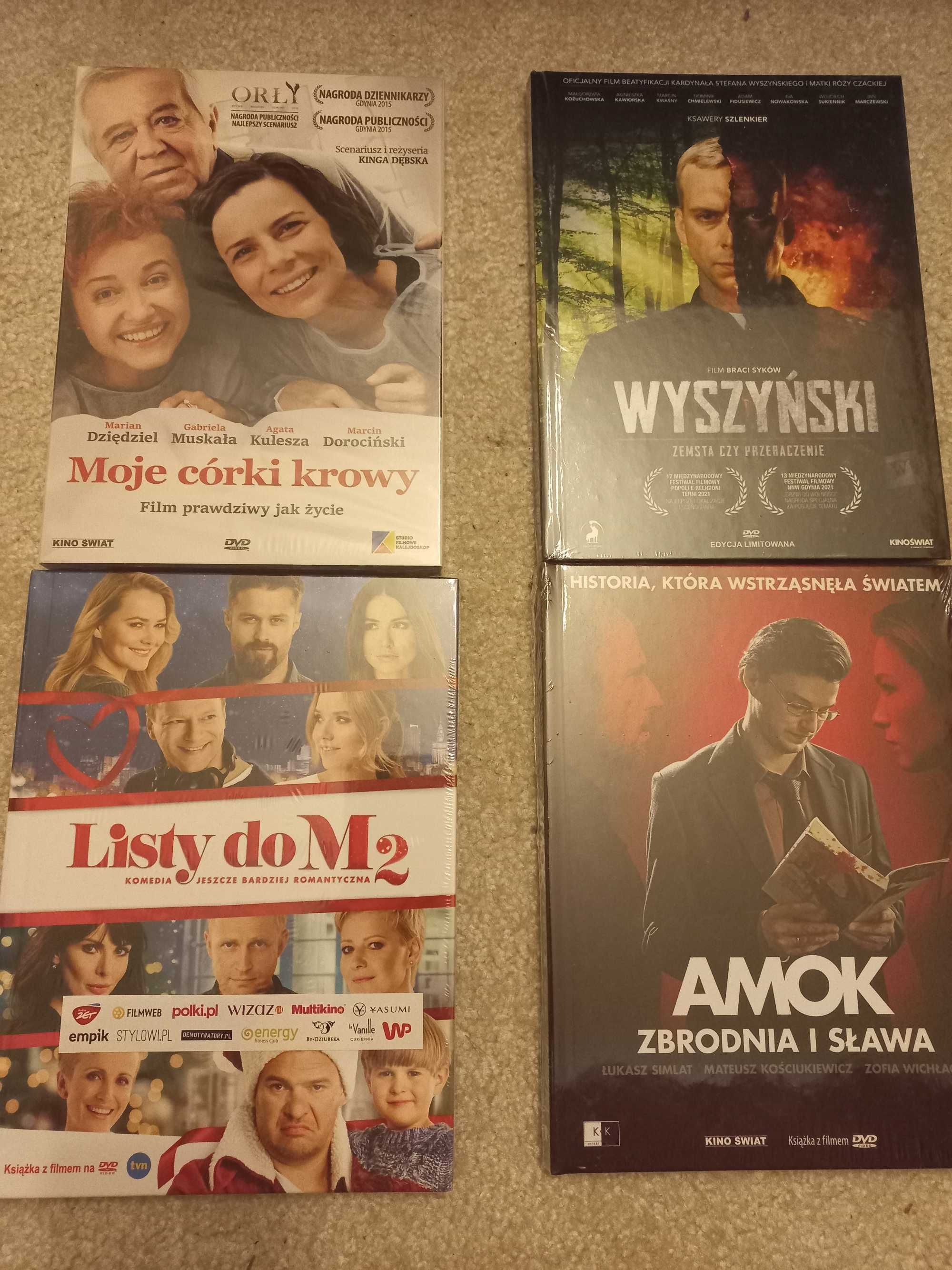4 DVD w folii polskie kino