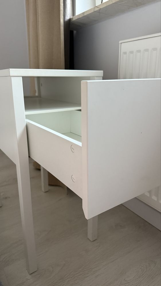IKEA NORDLI - stolik nocny biały z szufladą Warszawa
