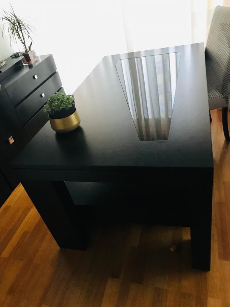 Mesa de sala extensível Wengué