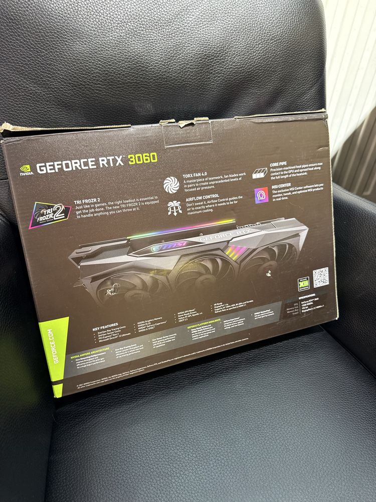 Відеокарта MSI GeForce RTX 3060 GAMING Z TRIO 12GB