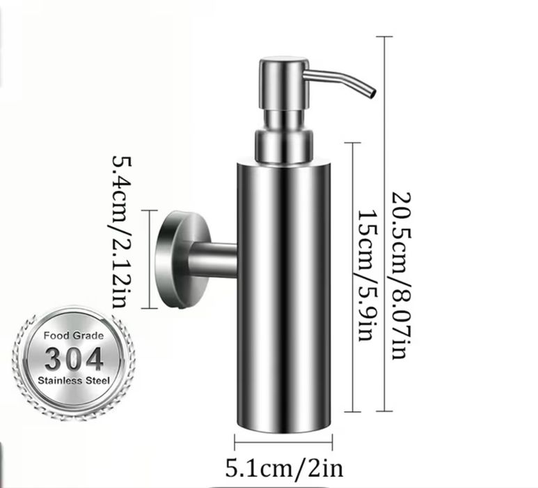 Дозатор для мила нержавіюча сталь настінний