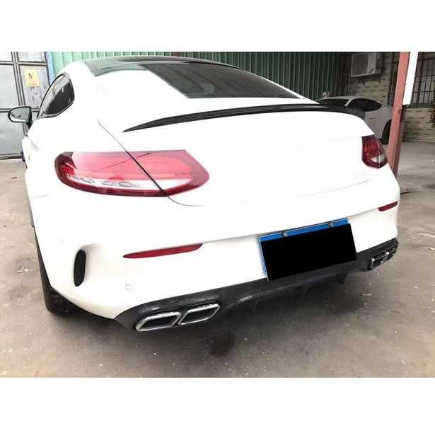 Lip Spoiler Mercedes Classe C Coupé C205 Preto Brilhante