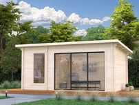 Sauna ogrodowa prostokątna, świerk skandynawski