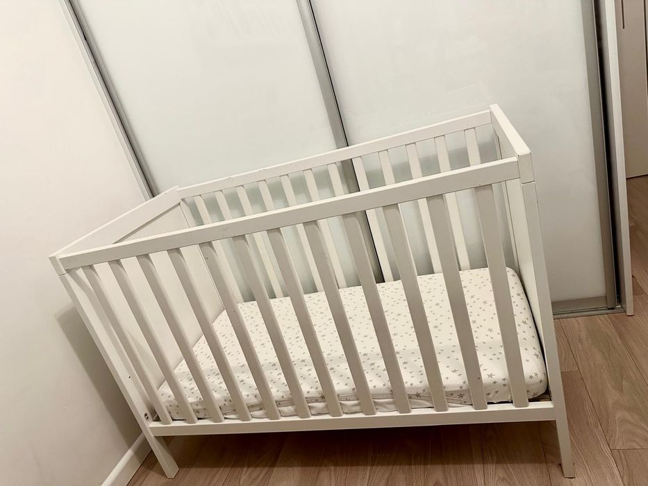 Łóżeczko Sundvik 60x120 + materac "IKEA"