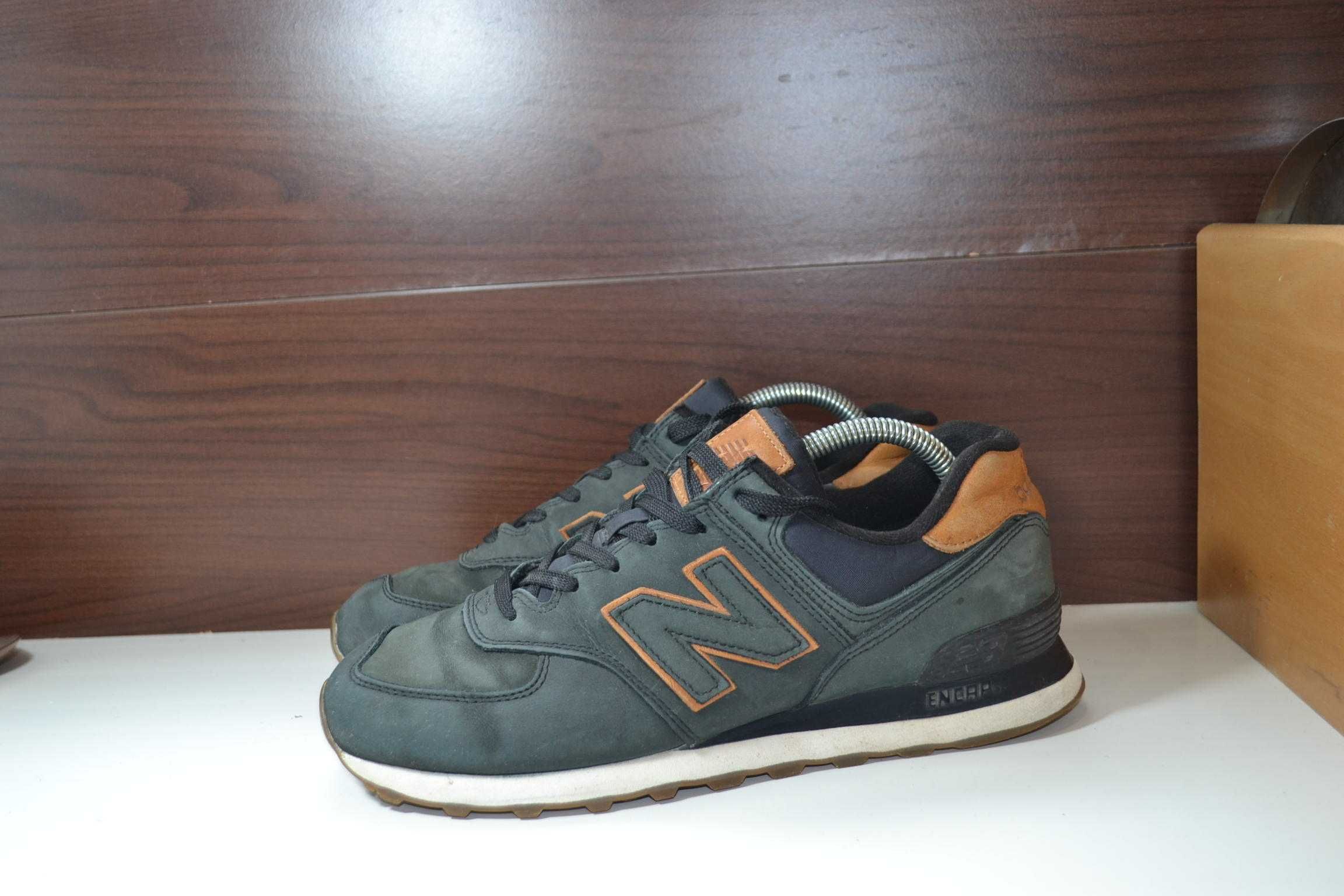 New balance 574 кроссовки 42р кожаные оригинал тактические