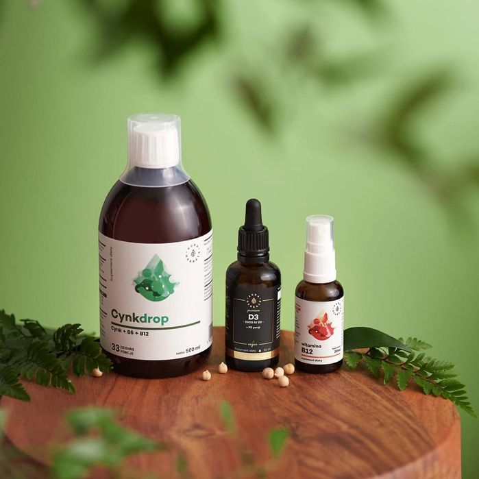 Cynkdrop, cynk + B6 + B12, płyn 500 ml