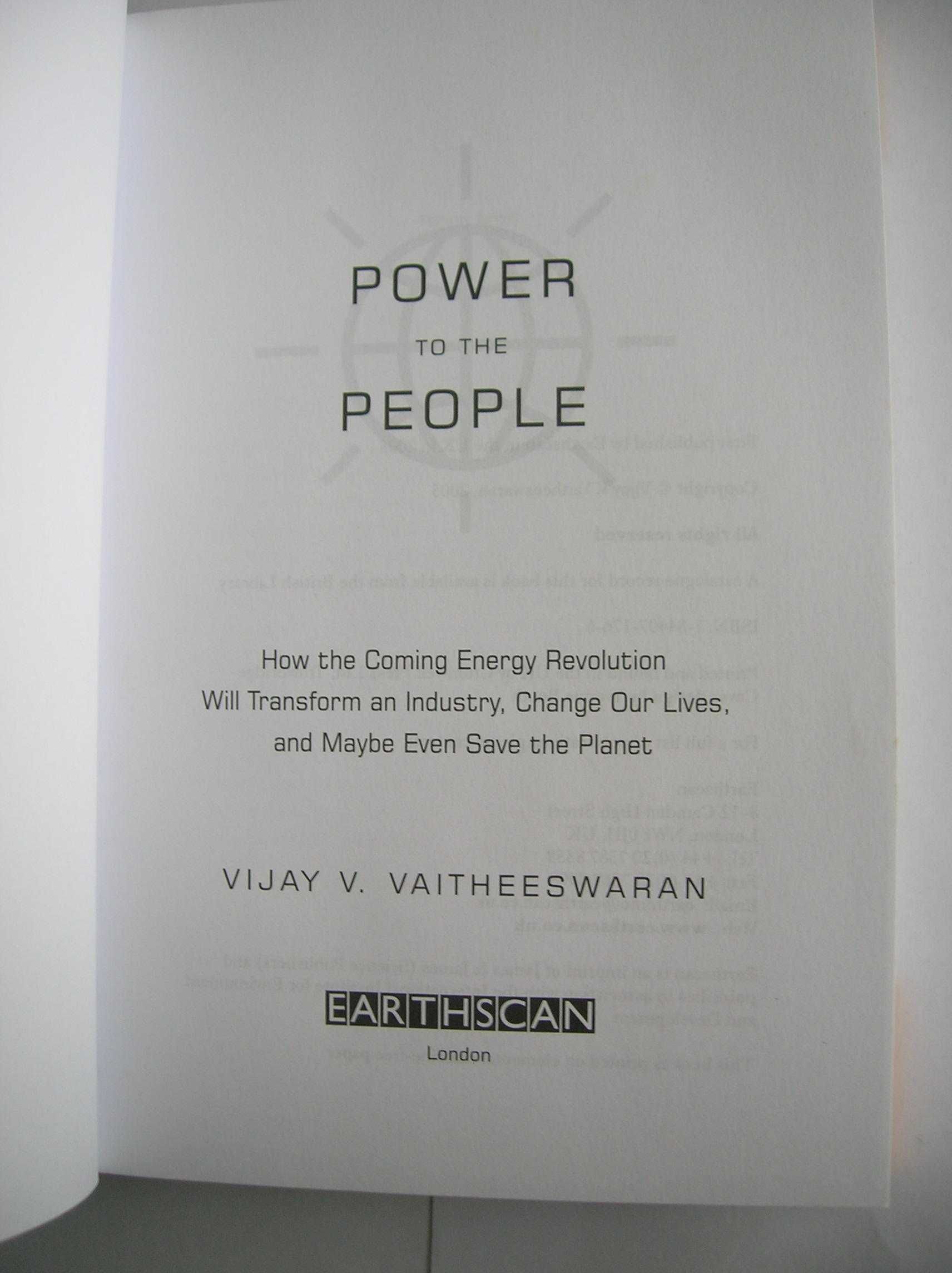 Power to The People - Vijay V. Vaitheeswaran