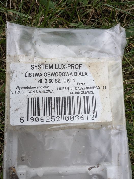 Listwa obwodowa do luksfer