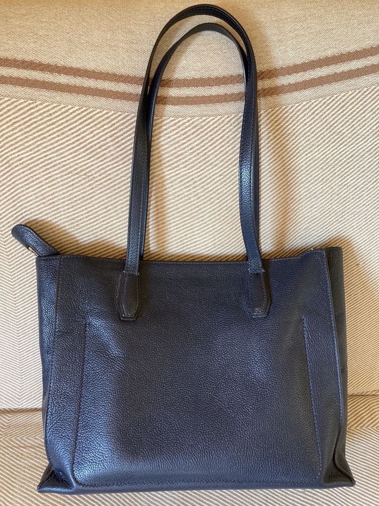 Michael Kors, A4, skóra, granat, duża torba, shopper