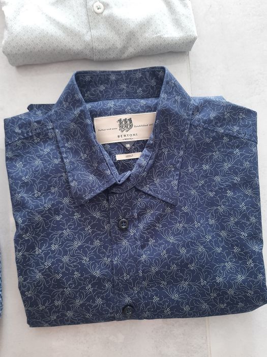 Markowa bawełniana koszula męska Bertoni M
