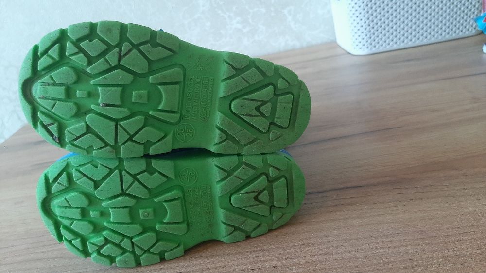 Дитячі резинові сапоги з утепленням 17см. 25-26 розмір