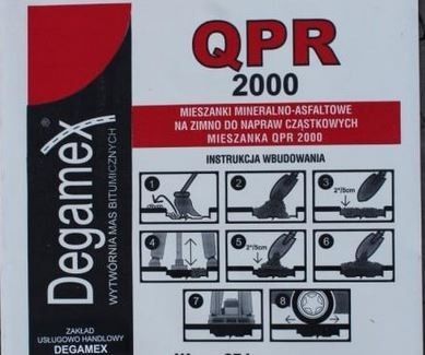 ASFALT NA ZIMNO QPR 2000 PRODUCENT asfalt w workach