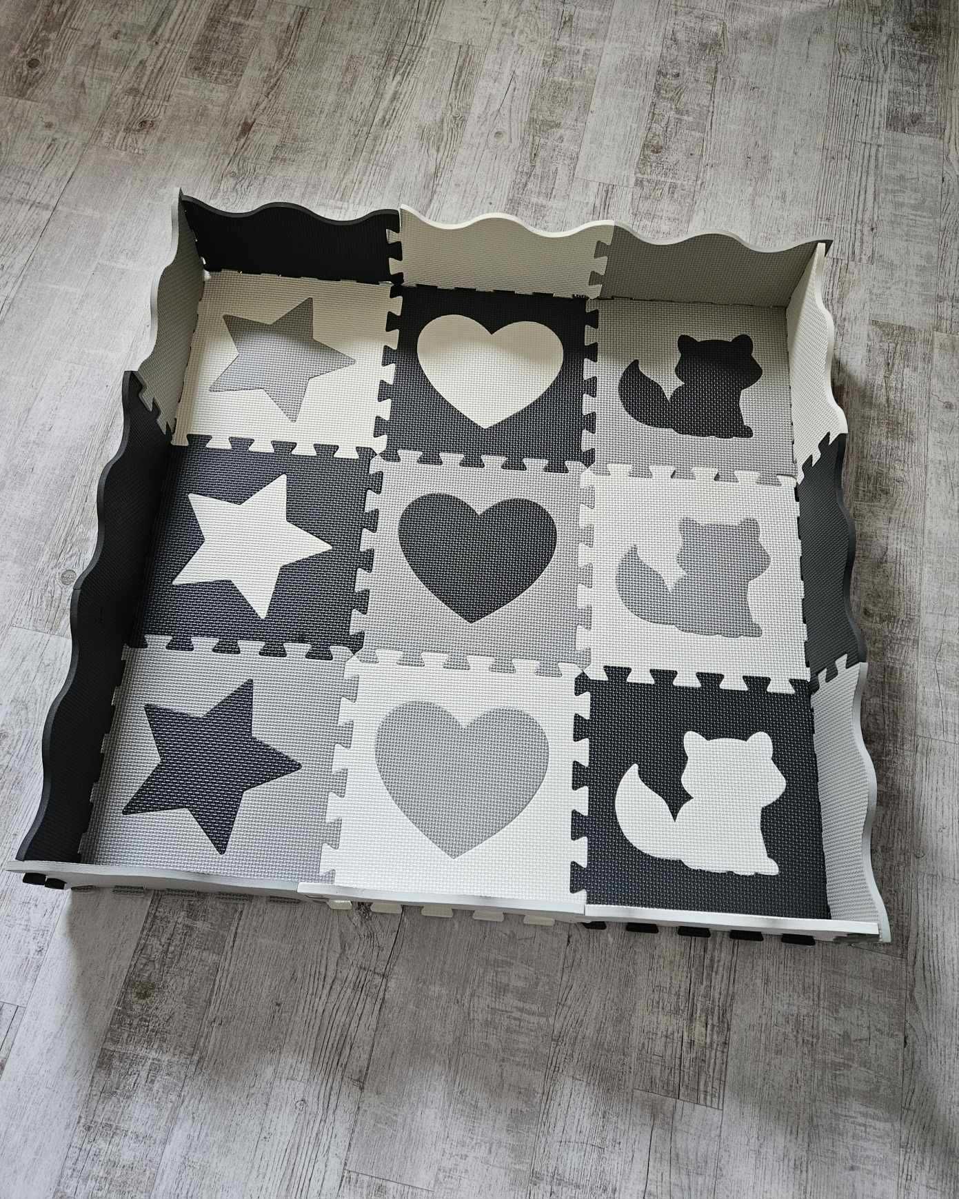 Duża mata edukacyjna piankowa kojec puzzle dla dzieci XXL