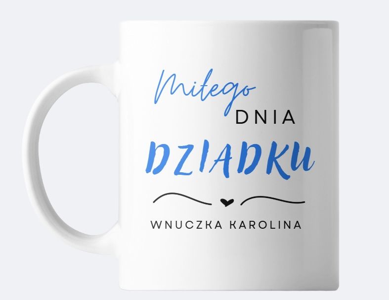 Personalizowany kubek na dzień dziadka, dowolny nadruk