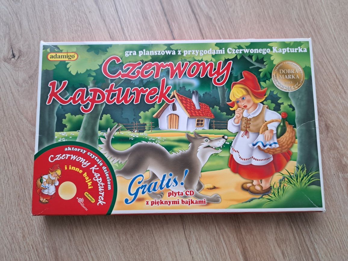 Czerwony Kapturek gra planszowa gratis płyta CD z bajkami planszówka