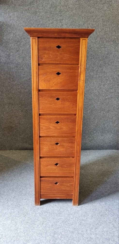 Duński Słupek w Stylu Kolonialnym lata 70 Teak
