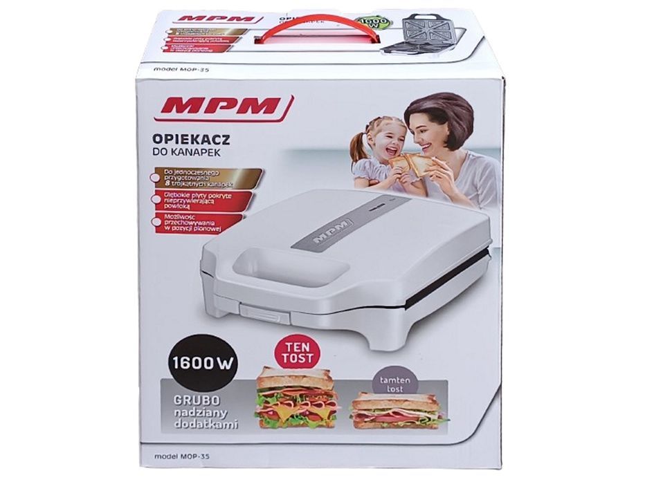 Opiekacz do kanapek MPM MOP-35 - 1600W