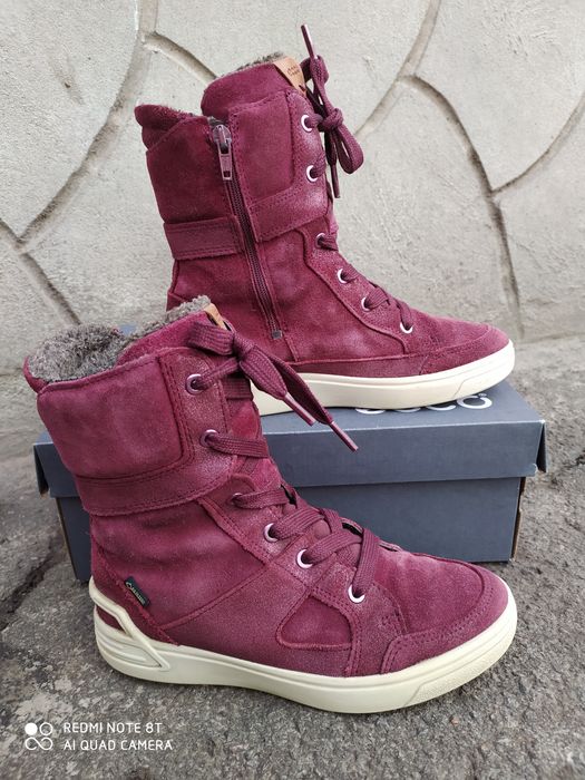 Ecco 35 сапоги на дівчинку зимові чоботи черевики ботинки взуття ессо