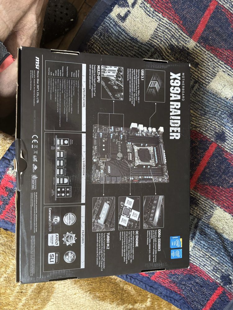 Vendo bord msi com cpu i7 5820z com memorias
