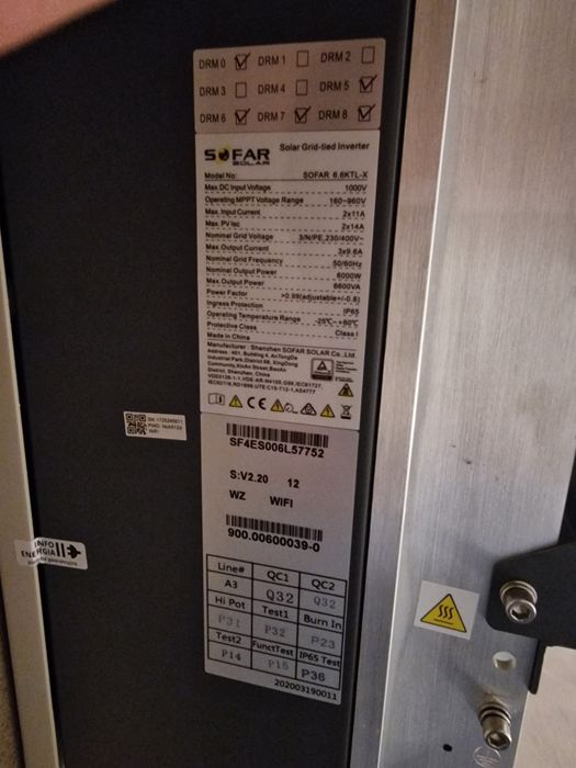 Internet falownik 3 fazowy SOFAR SOLAR 6.6KTL-X
