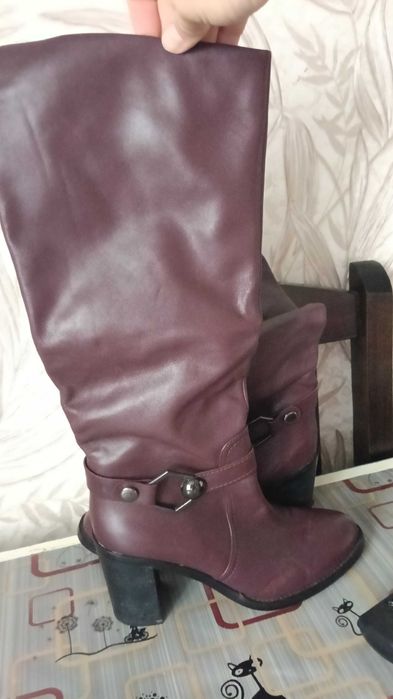 Шкіряні чоботи , демісезон