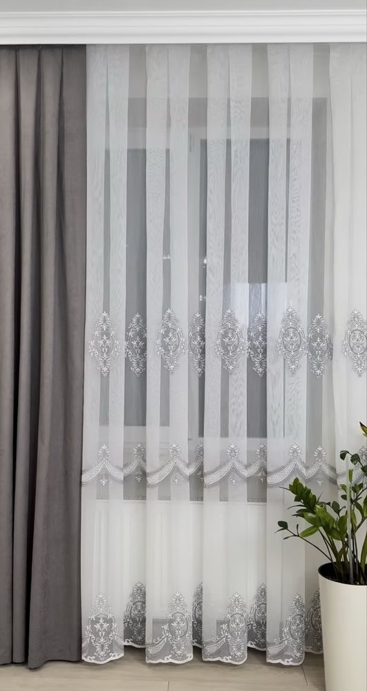 Акция! Тюль гардины штори, з вишивкою