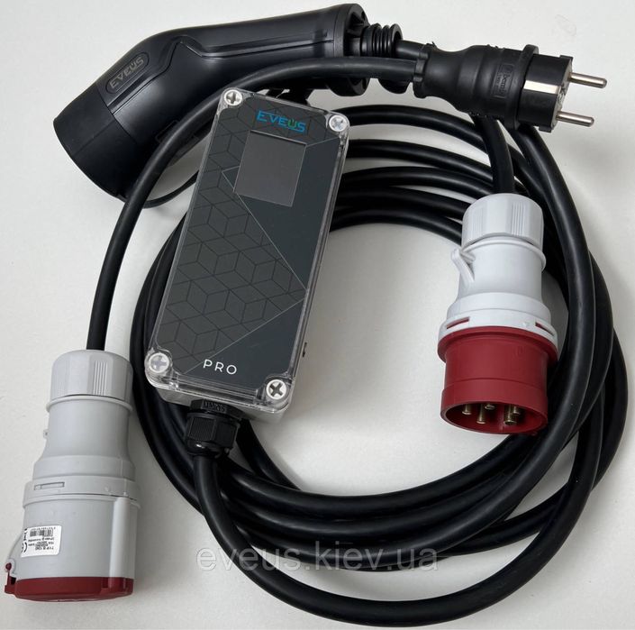 EVEUS 3х16А Type2 11кВт 380v PRO зарядний пристрій