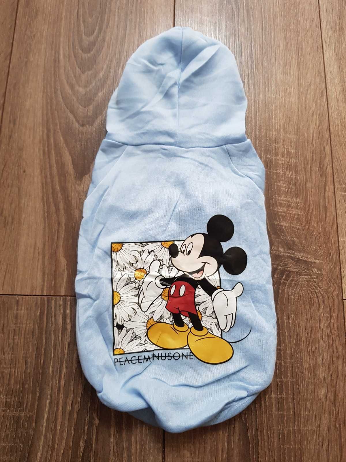 Błękitna bluza z kapturem dla psa Myszka Miki Mickey Mouse Disney M