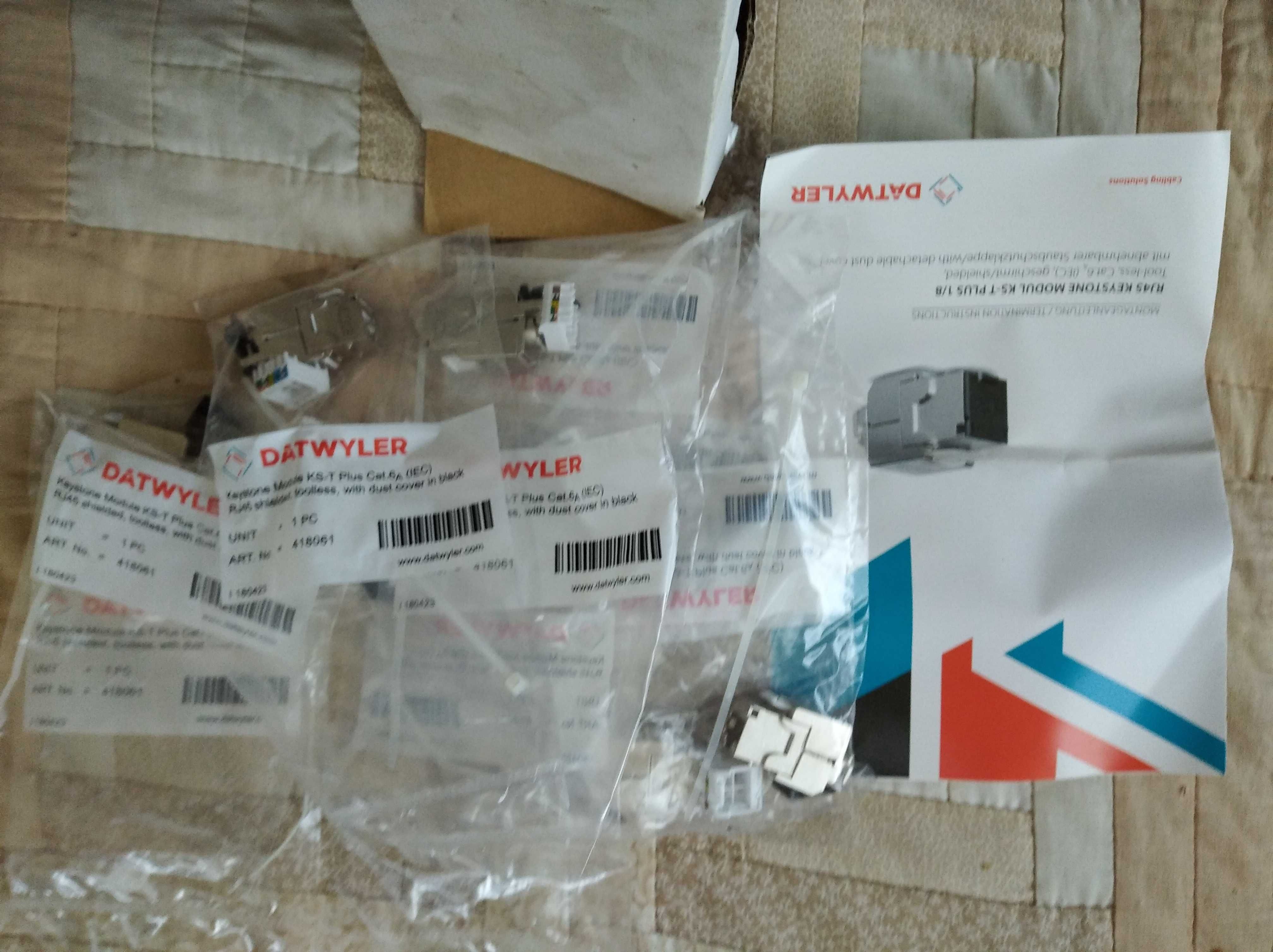 Moduł/Gniazdo Datwyler  KS-T Plus Cat6A shielded - 418061 RJ 45